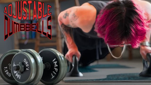 Adjustable dumbells